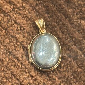 James Avery Gold and Silver Oval Pendant